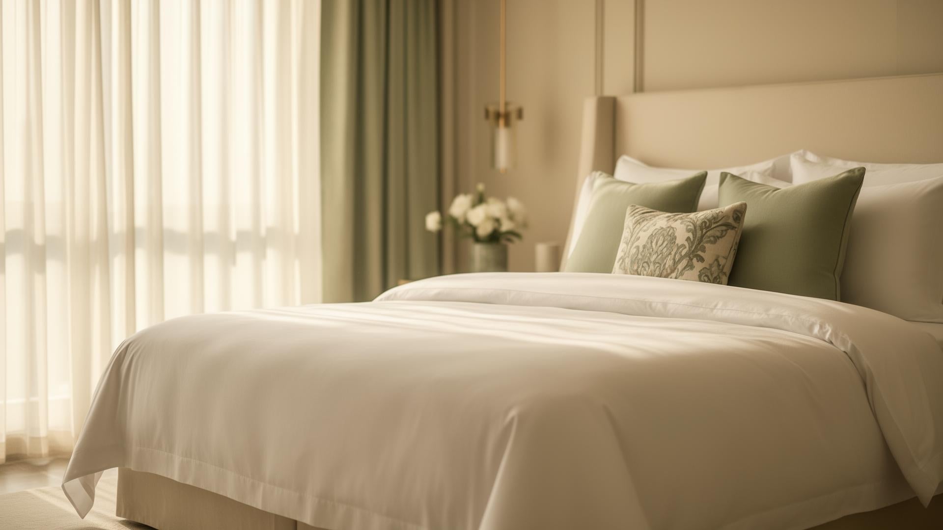 Habitación elegante con textiles premium Famitextil