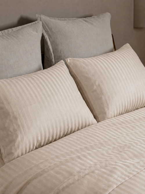 Juego de Sábanas Beige Crema - Colección Allegro