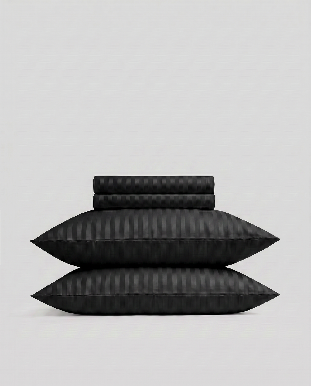 Juego de Sábanas Negro Obsidiana - Colección Allegro