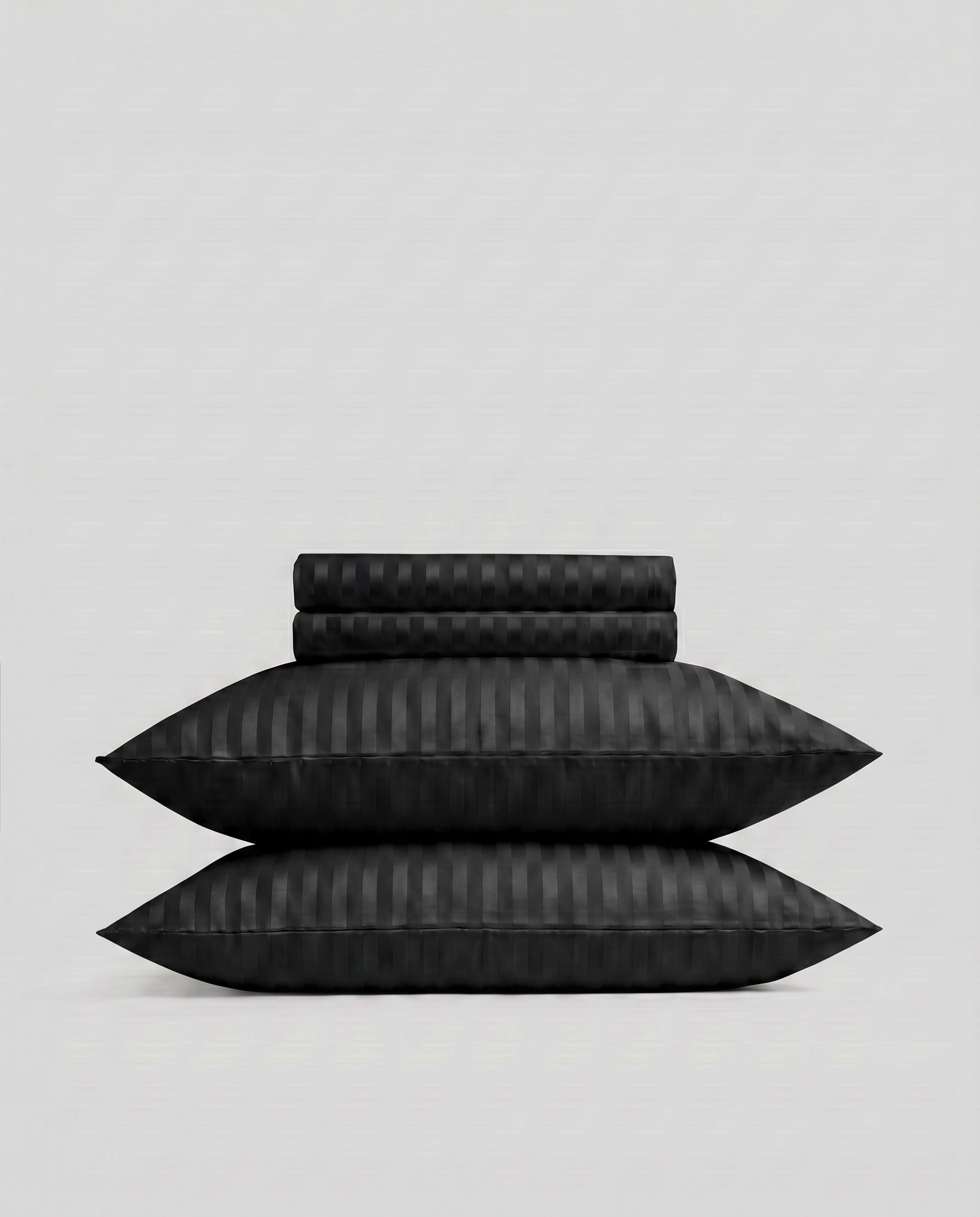 Juego de Sábanas Negro Obsidiana - Colección Allegro